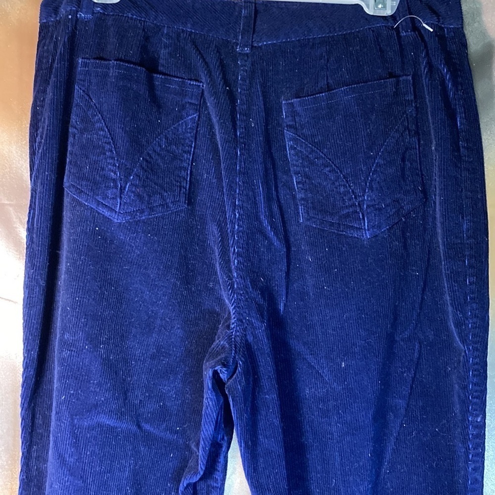 80’s vintage dark blue Sears corduroy pants size 16 tall 34”‎ waist 35” inseam P